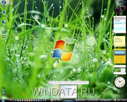 Windows Vista эскизы окон