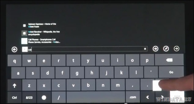 интерфейс windows 8: клавиатура